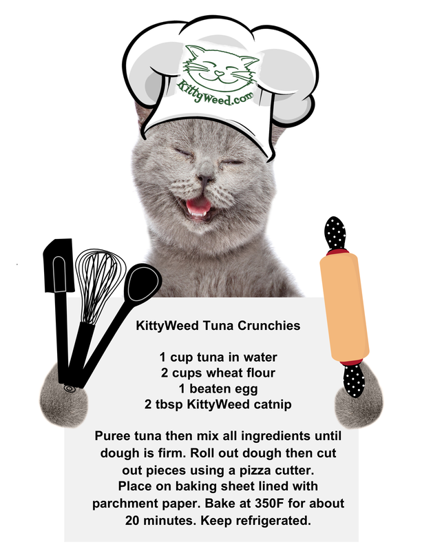 KittyWeed Tuna Crunchies with Catnip